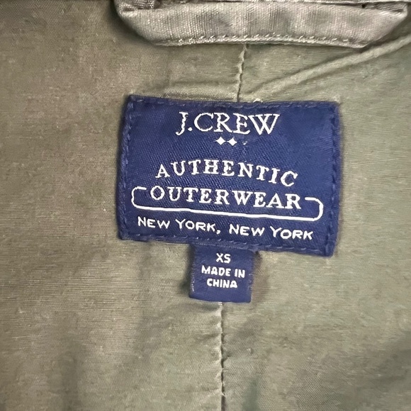 J.Crew Vintage Relaxed Boyfriend Olive Field Jacket Sz XS - Picture 4 of 14